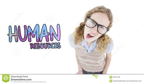 Composite Image Of Confused Geeky Hipster Woman Stock Photo Image Of