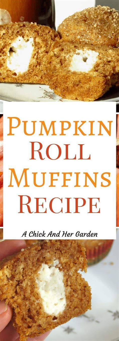 A pumpkin roll is a thin, moist pumpkin cake with or without walnuts, filled with a creamy frosting mixture this pumpkin roll recipe is the perfect cake to feature on the thanksgiving dessert table! Pumpkin Roll Muffins | Recipe (With images) | Homemade ...