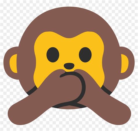 Monkey Covering Mouth Emoji Transparent Fepitchon