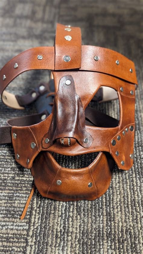 Leather Made To Order Wwe Mankind Mask Replica Ebay