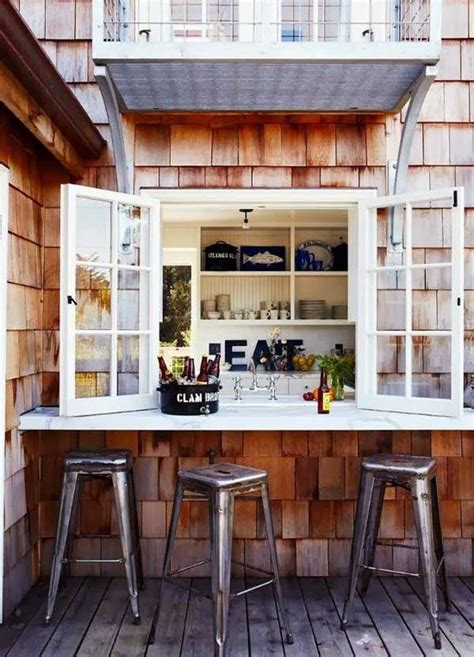 With these outdoor kitchen ideas , you can both. 22 Brilliant Kitchen Window Bar Designs You Would Love To ...