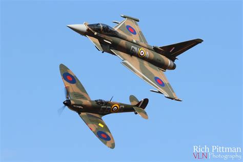 Spitfire And Eurofighter Typhoon Commemorate The 75th Anniversary Of
