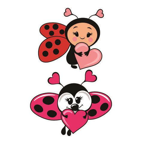 Lovely Valentine Ladybug Cuttable Design Ladybug Love Valentines
