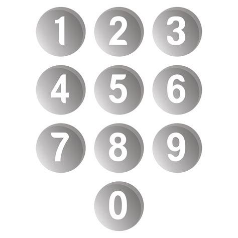 Printable Colored Numbers 1 10 16 Best Images Of Numbers 1 50