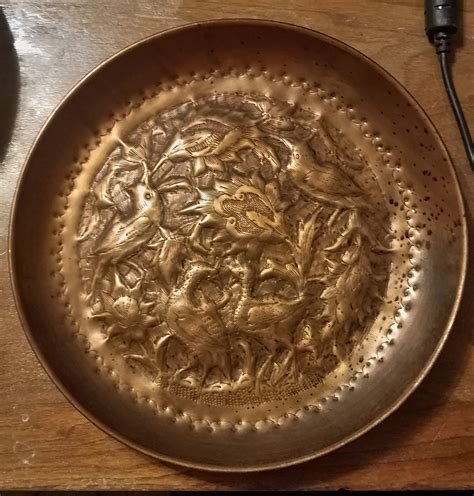 Copper Repouss And Chased Copper Decorative Plates Where From
