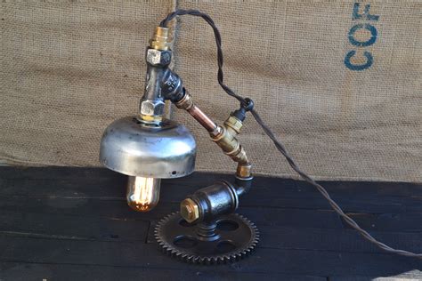 This Stunning Steampunk Table Lamp Industrial Design Lamp Consists Of