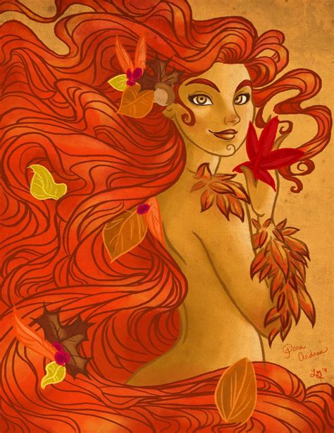 Autumn Nymph By Laurengreiner Nymph Mythological Creatures Art
