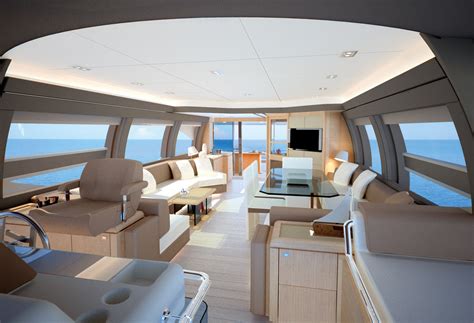 Interiors Of Luxury Yachts Ferretti 690 Motor Yacht Project Interior