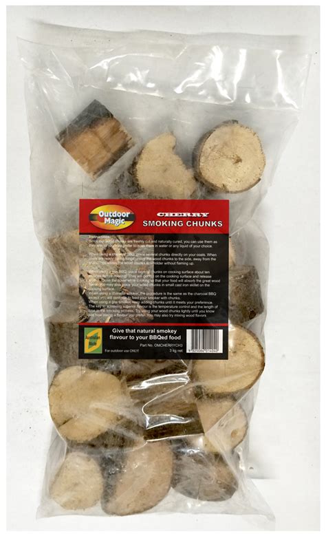 Sf402 Bbq Smoking Grilling Chunks 3kg Cherry Wood Flavoured Mild Sweet