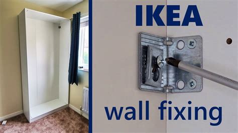 How To Attach Ikea Wardrobe To The Wall Youtube