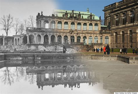 An earlier church building was catholic until it became protestant during the reformation. Dresden Bombing Anniversary Photos Contrast 1945 ...