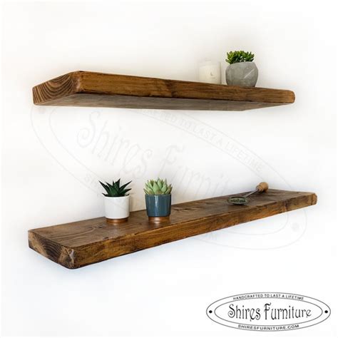 Solid Wood Floating Shelf 22cm X 47mm Thick 9in X Etsy Uk