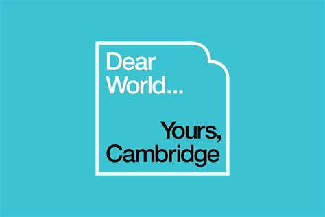 Dear World Yours Cambridge By Johnson Banks Dear World Dear