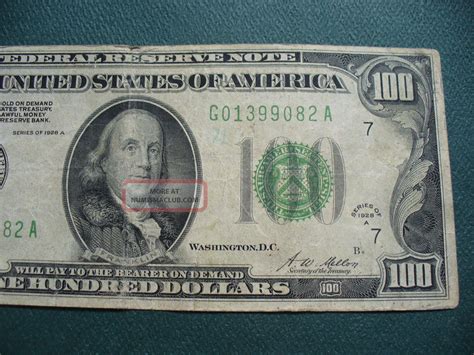 1928 A 100 Dollar Chicago Federal Reserve Note