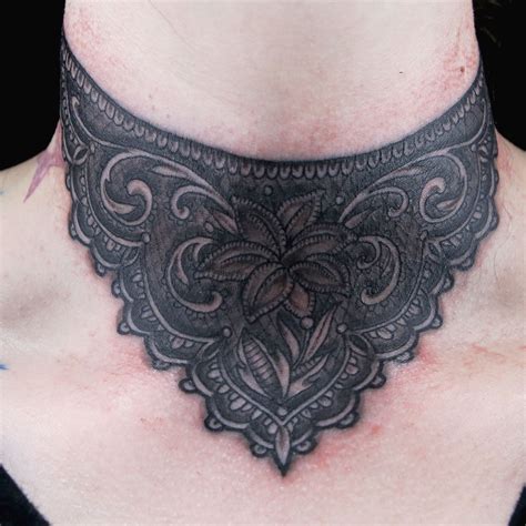 Victorian Throat Tattoo By Matt Obaugh Throat Tattoo Ink Master