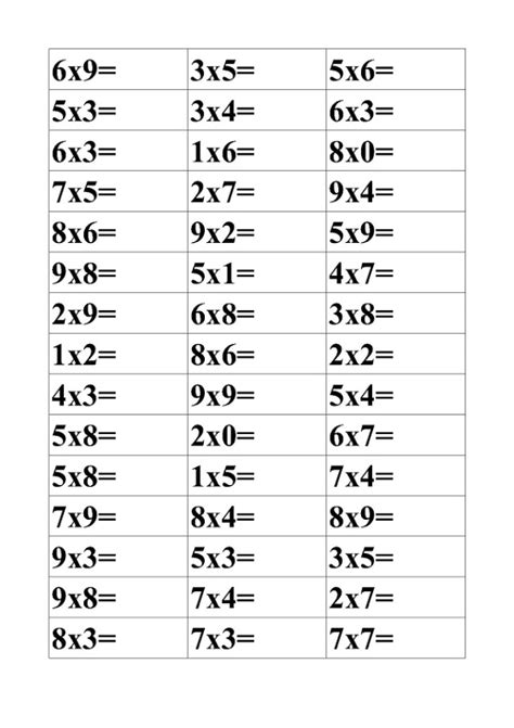 Free Times Table Worksheets Activity Shelter Year 2 Measures