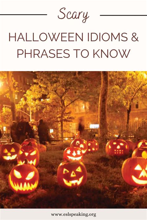 Halloween Idioms Spooky Creepy And Dark Expressions