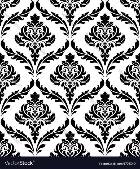 Seamless Damask Pattern Royalty Free Vector Image