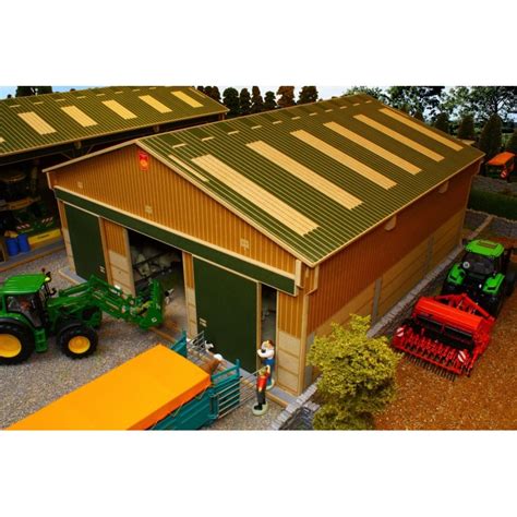 Kids' farm animals deserve deluxe accommodations just like the rest of us, and the wooden barn playset delivers! BRUSHWOOD 1:32 BIG BASICS LIVESTOCK BARN - One32 Farm toys ...