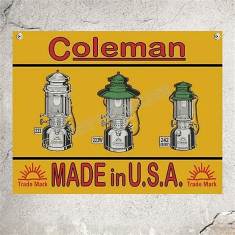 Coleman Lanterns Made In Usa Sign Wainfleet Trading Post