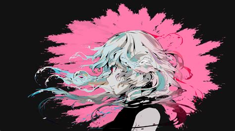 Wallpaper Anime Girls Sad Girl Abstract Color Burst 1920x1080