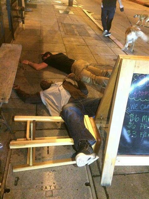 Drunk People Passed Out