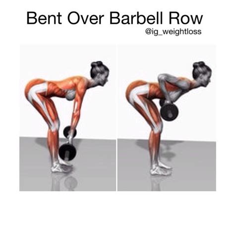 Barbell Row Stop Talking Just Do It Pinterest