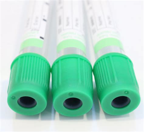 Vacutainer Tube Heparin Tube Collection Tube Green Top Test Tube