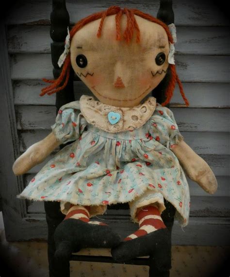 Raggedy Ann Doll Folk Art Dolls Vintage Teddy Bears Primitive Dolls