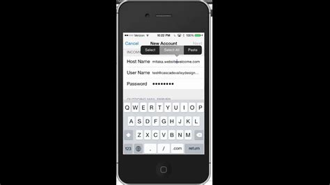 Add Domain Email Account To Iphone Youtube