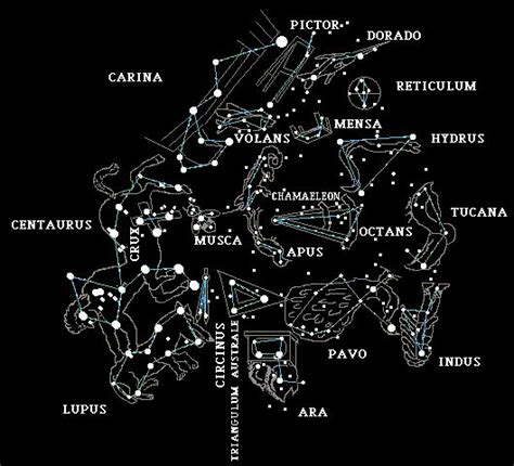 Southern Hemisphere Constellations Star Constellations