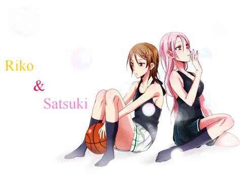 Momoi Satsuki And Aida Riko Kuroko No Basuke Drawn By Soukuu