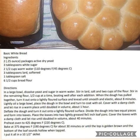Basic Bread White Bread Ingredients Dry Yeast Food
