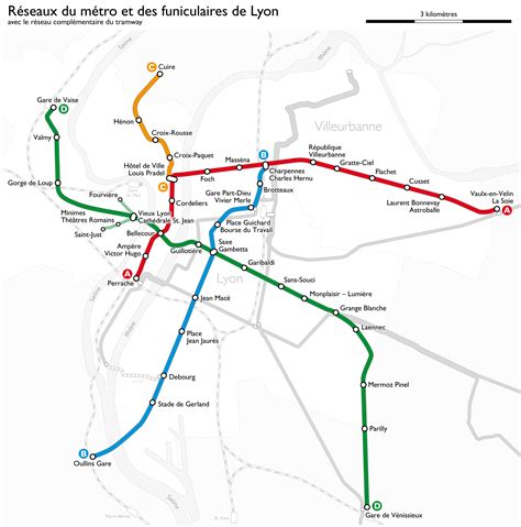 Lyon Metro Metro Maps Lines Routes Schedules