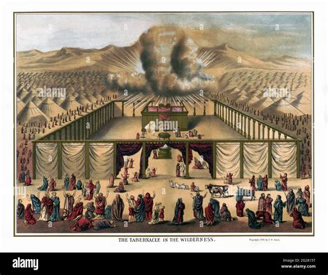 The Tabernacle In The Wilderness From The Book Of Exodus The Old