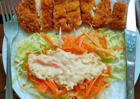 Resep Chicken Katsu And Salad Saus Tartar Oleh Roza Cookpad
