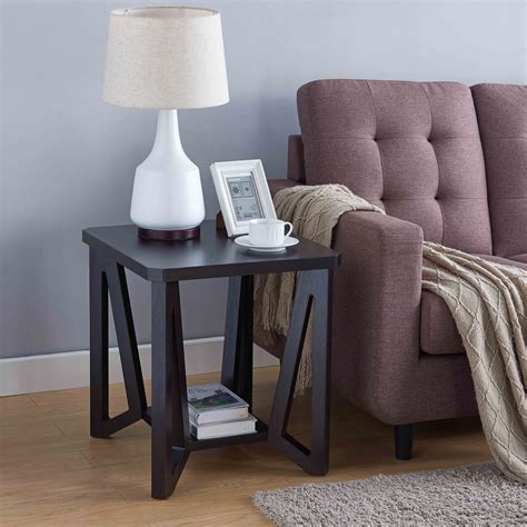 2 Tier Mid Century Modern End Table - Two Tier End Table Makeover