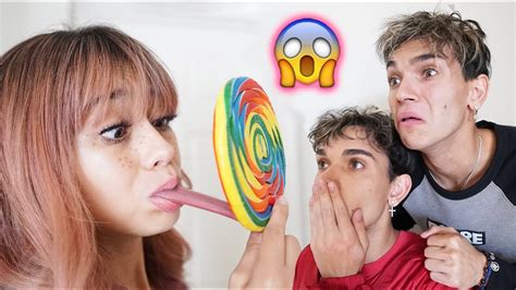 My Girlfriends Tongue Got Stuck On A Lollipop Youtube