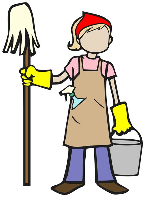 Transparent Cleaning Lady Clipart Goimages Ora