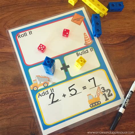 Math Dice Game Printable Kids Addition Game Homeschool Etsy Canada