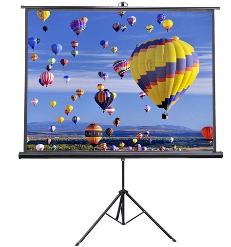 Vivo 84 Portable Projector Screen 43 Projection Pull Up Foldable