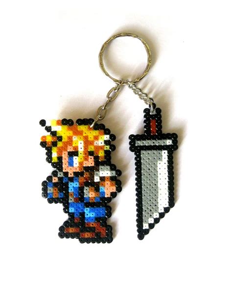 Final Fantasy Vii Sprites Keychain Sprite Xl Brooch Magnet