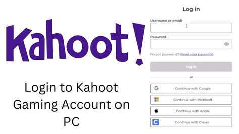 How To Login To Kahoot Account Kahoot Login Page On Pc Sign In