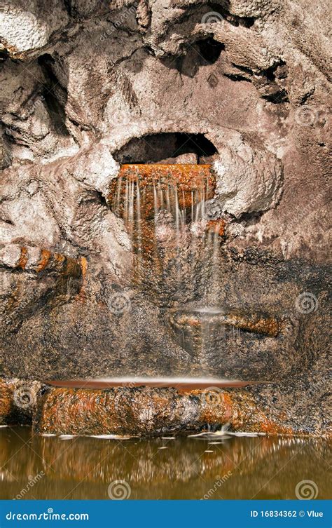 Underground Cave Waterfall Stock Photo Image Of River 16834362