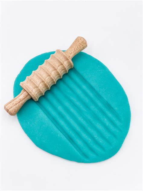 Textured Rolling Pin Play Dough Tool Pattern Dough Roller Etsy