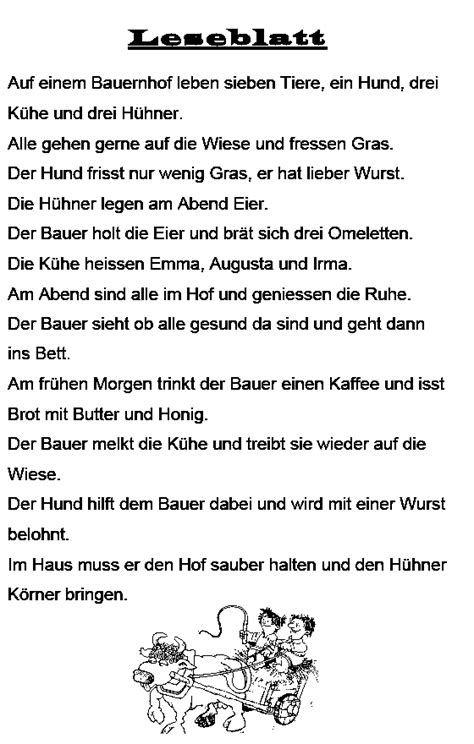 Setze die passenden wörter in die lücken. Berufe: Der Bauernhof 08 (Lesetext) | Deutsch | Pinterest ...