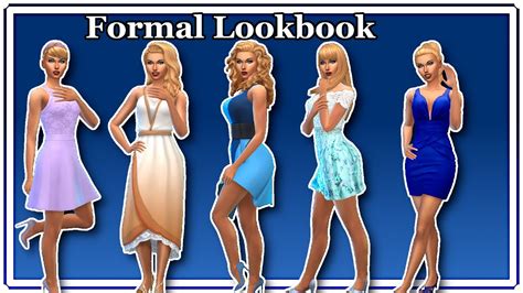 The Sims 4 Formal Lookbook Cc Links Youtube