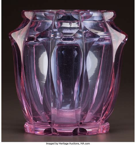 Moser Rare Alexandrite Glass Vase Circa 1920 Lot 60627 Heritage Auctions Moser Glass