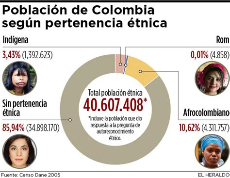 Infografía Población De Colombia Según Pertenencia étnica