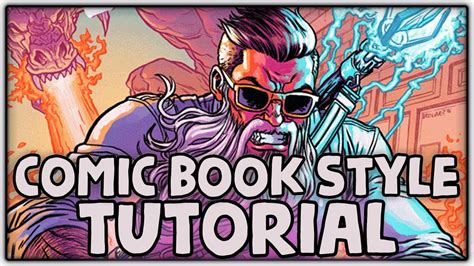 Comic Book Art Style Process Tutorial Super Easy Youtube Free Nude